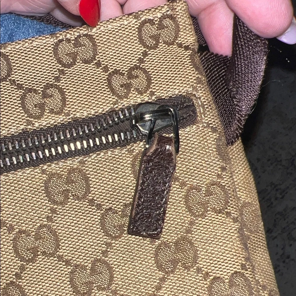 Gucci Beige Brown GG Canvas Belt Bag - Picture 11 of 11